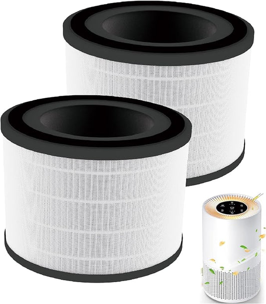 2 Pack AP-S0610L Air Filter Replacement for MOOKA AP-S0610L Air Purifier, H13 True Hepa Filter, 3-IN-1 High-Efficiency Filtration System, Activated Carbon Layer Replacement Filter