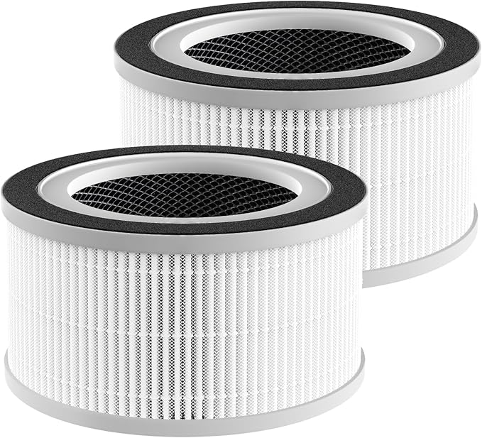 2 Pack Fillo/Allo Replacement Filter Compatible with Afloia Fillo/Halo/Mooka Allo, with 3-in-1 HEPA Filtration for Afloia Fillo Air Purifier, for MOOKA Allo Air Filter