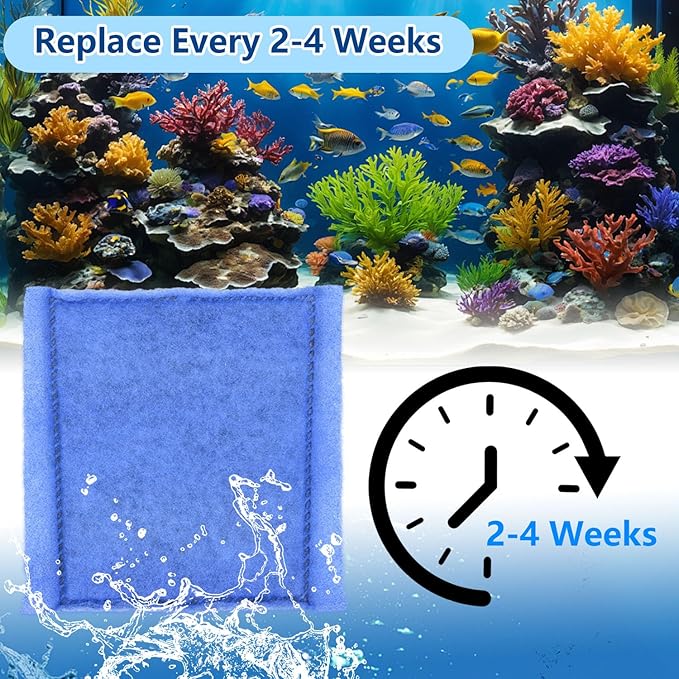 12 PCS Aquarium Filter Cartridge Filters, Rite-Size C (EZ-Change #3) Fish Tank Filter Cartridge, Replacement with Power Filters 275/375 Power Filters 200/350