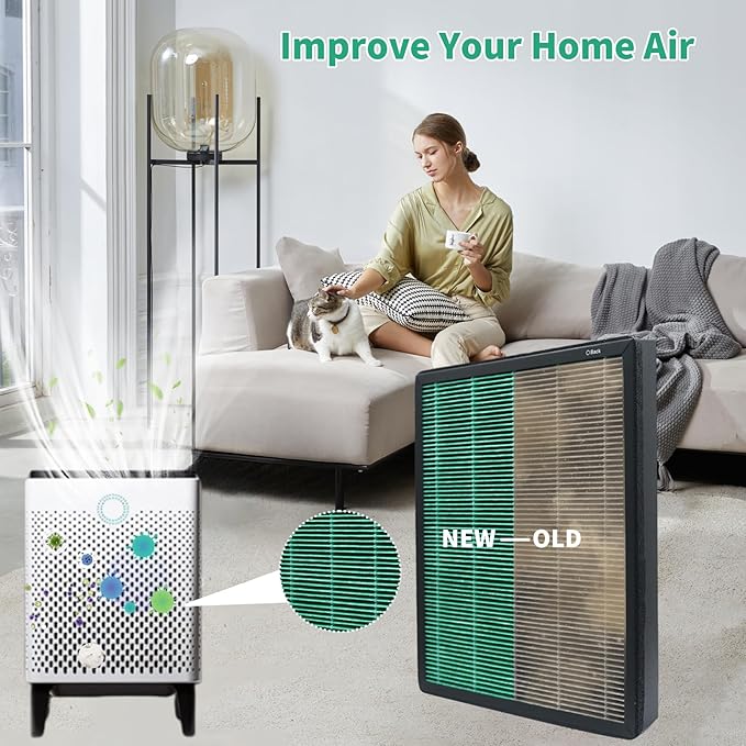 2 Pack Replacement Filter for Coway AIRMEGA Max2 300/300S Air Purifier, 2-in-1 H13 True HEPA High Efficiency with Activated Carbon