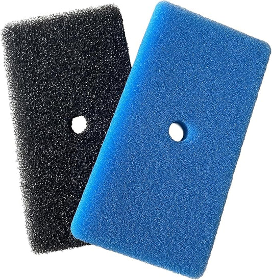 2 Sets Coarse and Fine Pond Filter Pads, Replacement Sponge Filter Media (871980305528) for 52231 & 52229 Filter Boxes, Fits Outdoor Fish Ponds
