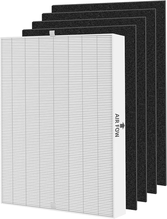 APPLIANCEMATES AP-1512HH 200M Filter Replacement for Coway Airmega AP-1512HH Mighty Air Purifier 1 True HEPA Filter AP-1512hh/ap-1518r AP-1512hhs and 4 Carbon Odor Filters