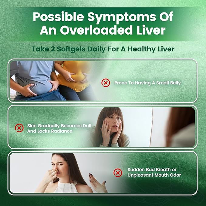 Milk Thistle Liver Detox Capsules, 3000mg Liver Cleanse Detox & Repair, 20-in-1 Advanced Support Complex with Milk Thistle, NAD, NAC, ALA, Dandelion,Glutathione, Artichoke, Turmeric, More 240 Softgels