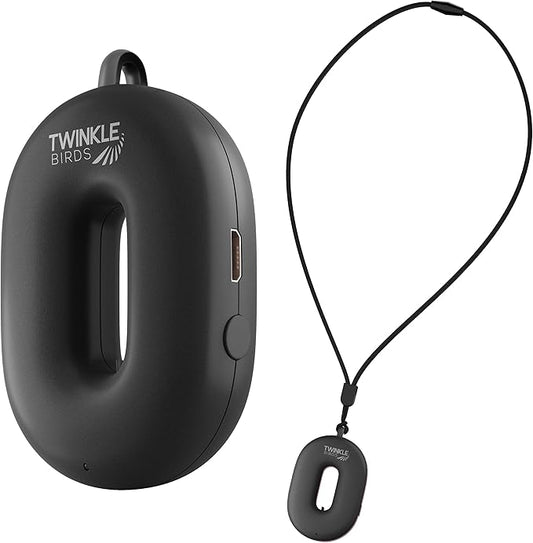 Wearable Air Purifier Necklace - Portable Personal Ionizer - Rechargeable Travel-Size Air Cleaner - Removes Dust Allergen Odor Viruses Bacteria - Use in Office Airplane Train Bus - For Kids and Family