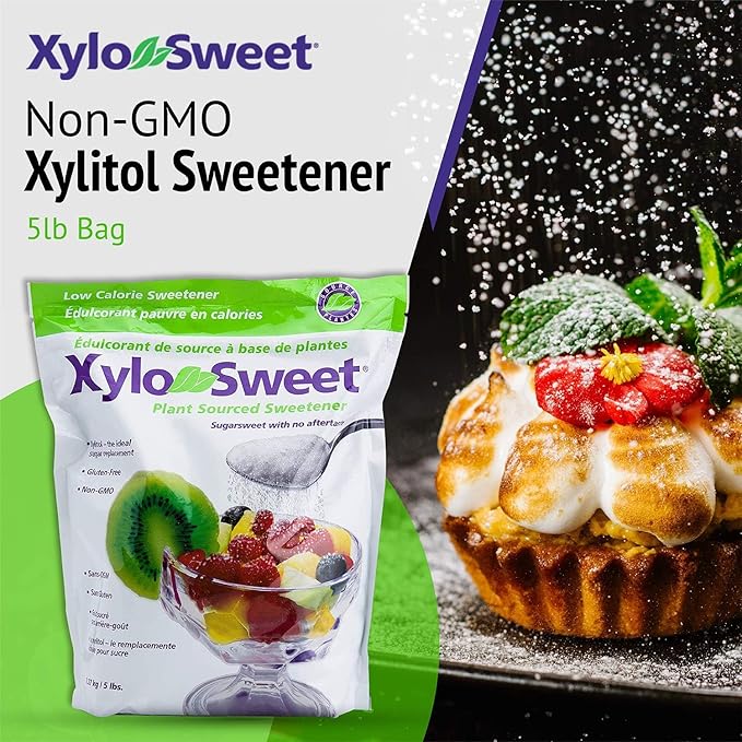 Xlear XyloSweet Plant Sourced Xylitol Sweetener - Pure Natural Sugar Substitute, Granules, Non-GMO, Gluten-Free, 5 Pound Bag (Pack of 3)