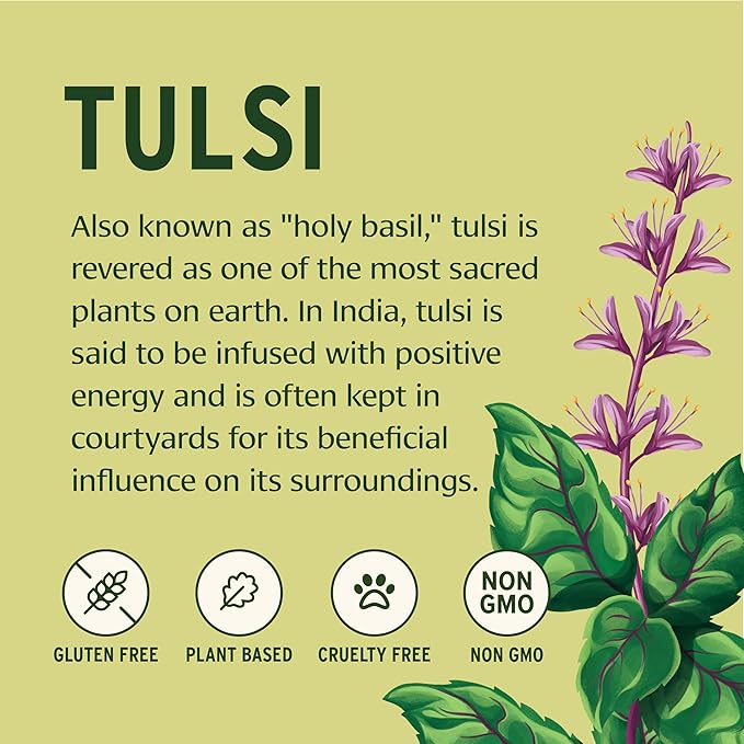 Banyan Botanicals Tulsi (Holy Basil) – Uplifting Adaptogen – Organic Lung and Respiratory Health Supplement* – 90 Tablets – Non-GMO Sustainably Sourced Vegan