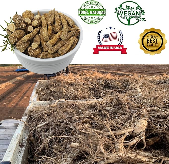 Wisconsin American Ginseng, American Wisconsin Ginsengss Slices Root 西洋参/花旗参 Energy for Men & Women Ginseng in Soup, Tea Smoothies Large Root 4 Ounce Box