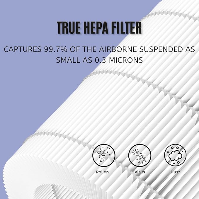 Nispira AP-T20FL True HEPA Replacement Filter Compatible with TotalClean 360° Tower Air Purifier AP-T20 AP-T20WT, 2 Pack