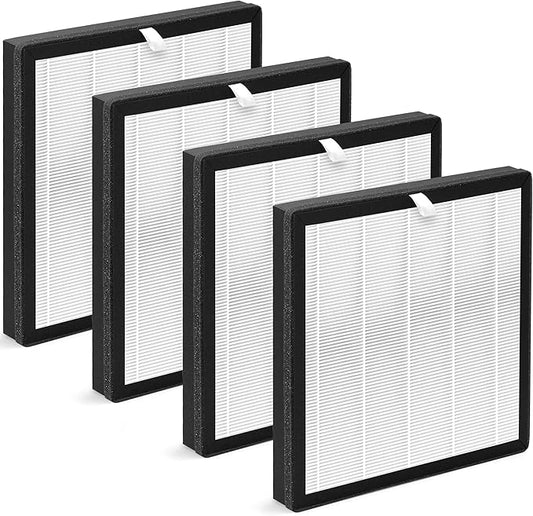 4-Pack G3 H13 HEPA Filter Replacement Compatible with AMEIFU Air Purifier Replacement Filter for AMEIFU Air Purifier G3 Sferf-30 FXAP2W and Vewior Air Purifier Filter Replacement A3, Tailulu HQZZ-260