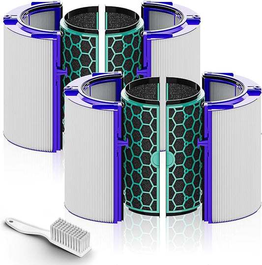 TP04 Replacement Filter Compatible with Dyson Air Purifier HP04 DP04 TP05 DP05, Sealed Two Stage 360° Pure Cool Fan HEPA Filter & Activated Carbon Filter, Pack of 2,By Improvedhand