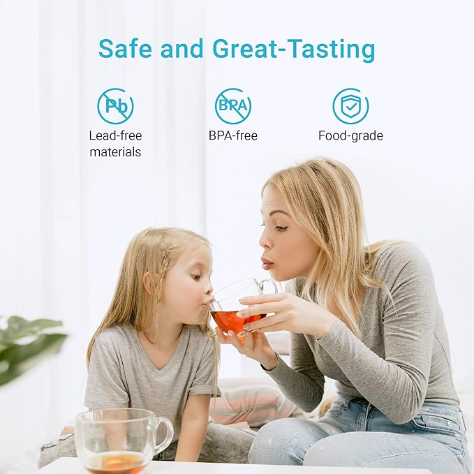 AQUA CREST Alkaline Faucet Water Filter, Replacement for Brita® Filter, Increase PH, Brita® Filter Replacement, 36311 On Tap Water Filtration System, FR-200, FF-100, 2 Packs