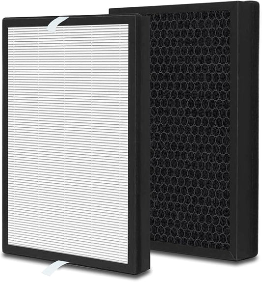 2 Pack UPGRADED A7 True HEPA Replacement Filter with Activated Carbon Compatible with VEWIOR ClearAir-A7 and AromaRoom H13 E-400 Air Purifier, Replace Part PF001 APVEC07-P1