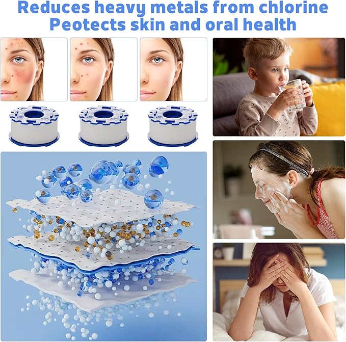 10 Pack Sink Water Faucet Filter Cartridge Replacements, Faucet Water Filter Replacements for Faucet Kitchen Bathroom Sink Filter Removes Chlorine Fluoride Heavy Metals Hard Water