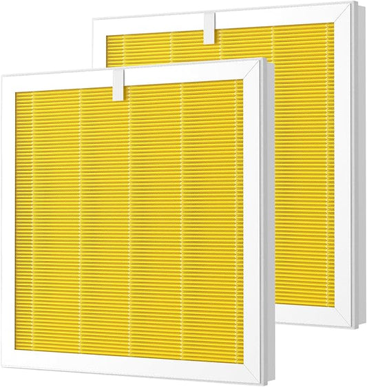 G3 Pet Care Filter Compatible with AMEIFU G3 (Sferf-30) Air Purifier and VEWIOR A3 Air Purifier, 3-in-1 HEPA Air Cleaner Pet Filter, Yellow, 2 Pack