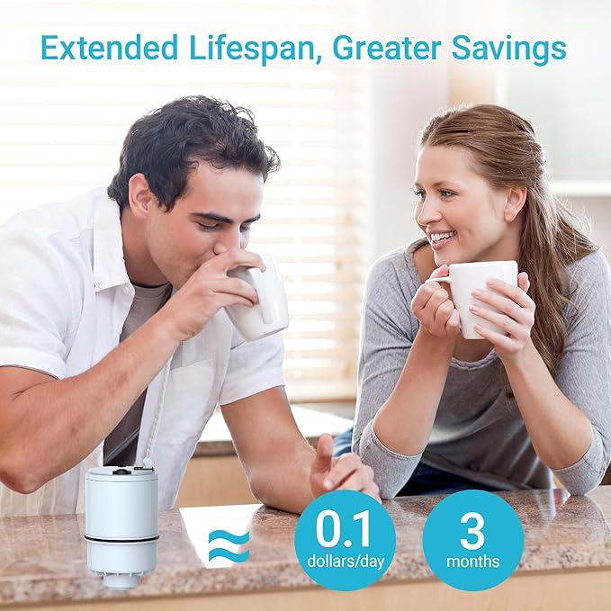 [Alkaline] 3 Pack Faucet Filter Replacement for All PUR®Plus, PUR® Water Filter Replacement, Pur® Filter Replacement RF-9999®, 900-Gallon Long Lifespan, AQUA CREST