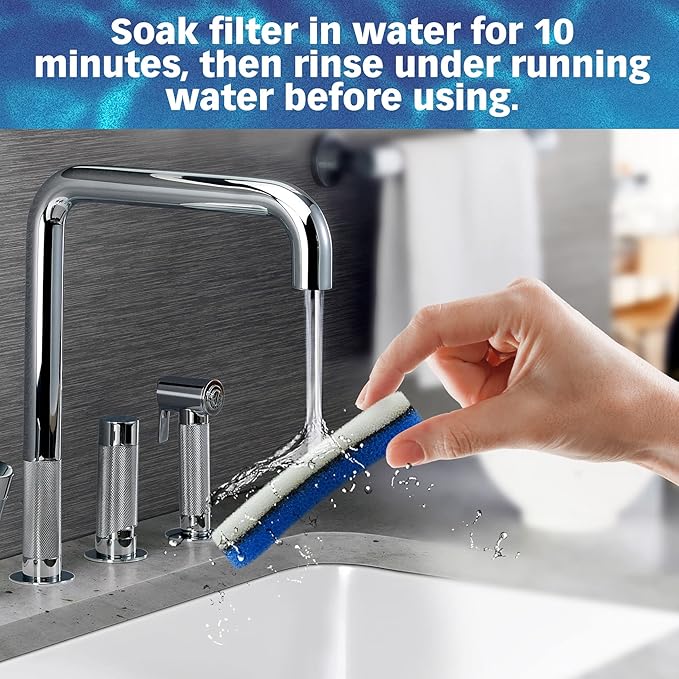 PetStandard Replacement Premium Water Filter for NPET WF050 Transparent Water Fountain. Arc-Shaped, Washable Pet Fountain filters with Triple Filtration System, Pack of 12