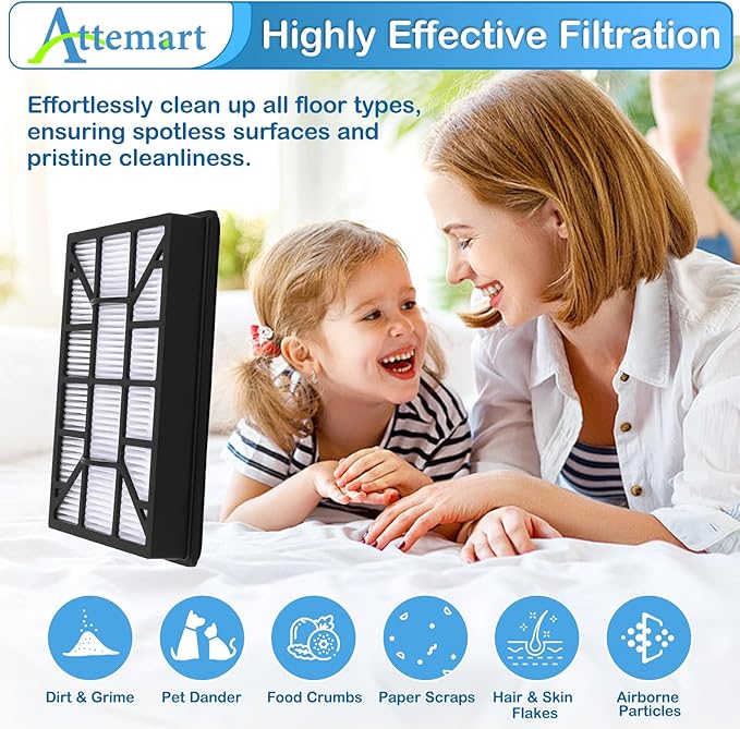 EF-12 HEPA Filter Replacement for Kenmore 62731, 52731, 81615, 81614, BC4026 Canister Vacuum Cleaners, Part #591021101, 2 Pack 600 Series Exhaust Filter for Kenmore