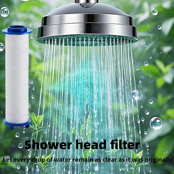 Shower head Filters, 10 Pcs, Ion Shower Drops Head Filter, PP Cotton Filtered Shower Handheld, Filter Element Multiple Specifications, Suitable for Different Models of Shower Heads (White, 7cm/2.75in)
