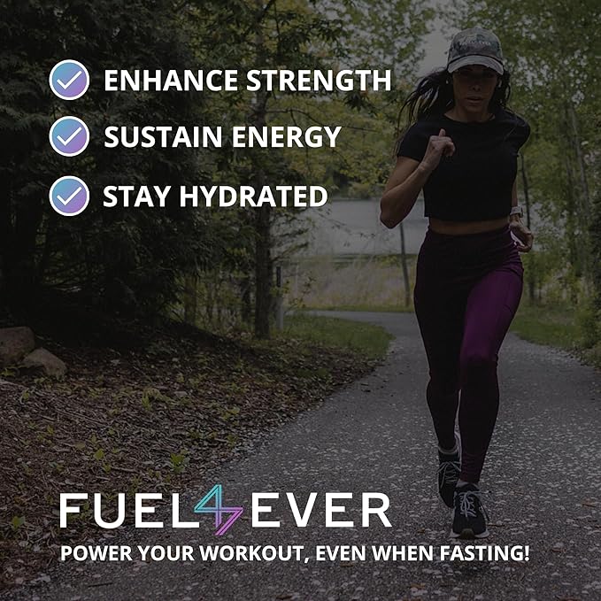 Fast Fasting Electrolyte Powder | with Creatine, Essential Amino Acids & Green Tea Extract | No Sugar, No Artificial Sweeteners or Ingredients | Watermelon Flavor 30 Servings