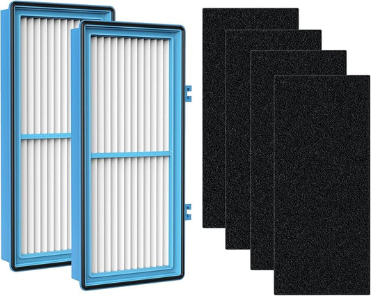 Nispira AER1 Filter Replacement for Holmes Air Purifier HAPF30AT HAP242-NUC, Odors Dust VOCs Remover, Total Air 2 True HEPA 4 Carbon Booster, 1.2 x 10 x 4.6 Inches
