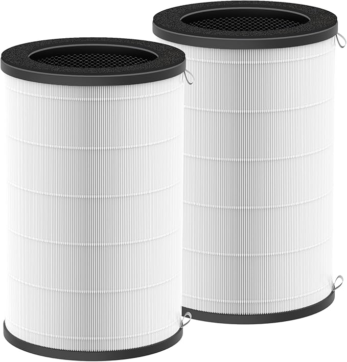AP-T30 AP-PET35 Replacement Filter for HoMedics TotalClean Air Purifier 5-in-1 Air Filter for HoMedics Models AP-T30FL AP-T30WT AP-PET35FL AP-PET35-WT, 5 Layers 3 in 1 Filter 2 Pack