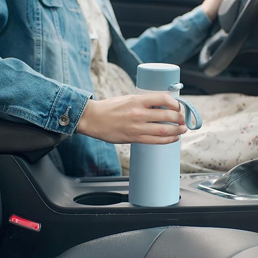 PHILIPS Water Bottle with Filter, Filter Water Bottle Stainless Steel with GoZero Everyday BPA-Free Tap Water Filter, Water Filter Bottle Keep Drink Cold 24 Hours, 1 Filter for 40 gal / 2 Months