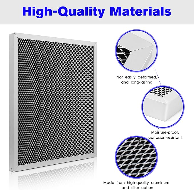 5443 Dehumidifier Filter Replacement MERV 8 Washable Whole House Filter 10" x12" x1" Fit for Aprilaire 1830 1850 1852 Ventilation 8191 8192 - (1 Pcs)