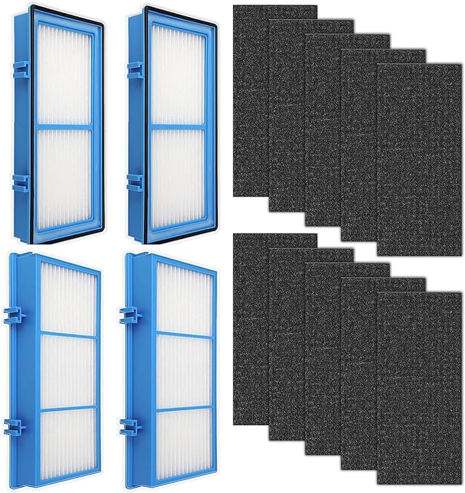 HAPF30AT Filter for Holmes AER1 Type Total Air Puri-fi-er, Compatible with Holmes HAPF30AT and HAP242-NUC, 4 + 10 Carbon Booster Filters