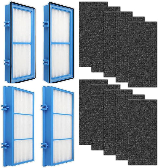 HAPF30AT Filter for Holmes AER1 Type Total Air Puri-fi-er, Compatible with Holmes HAPF30AT and HAP242-NUC, 4 + 10 Carbon Booster Filters