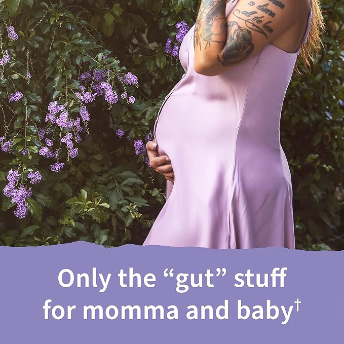 Garden of Life Dr. Formulated Probiotics Once Daily Prenatal - Acidophilus and Bifidobacteria Probiotic Support for Mom and Baby – Shelf Stable - Gluten, Dairy, and Soy-Free - 30 Vegetarian Capsules