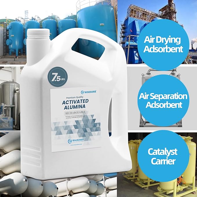 22.5 LBS Activated Alumina, Alumina Desiccant Great for Filament Drying, Reusable Dessicant Dehumidifiers Desiccant Moisture Absorber Prevent Wet Filament