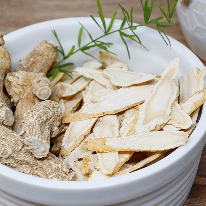 American Ginseng Slices from Wisconsin, DOL American Wisconsin从Ginsengs Slices Root for Tea, Energy for Men Women Mental Health Boosts Immunity, Gluten Free, 花旗参/西洋参 Long Strip 1 Bag of 4OZ