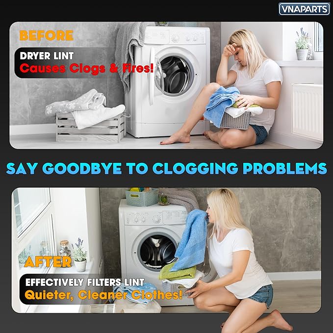 WED4815EW1 WED4800BQ1 MEDC215EW1 Dryer Lint Filter Screen for Whirlpool Maytag WED4800XQ0 WED4900XW0 WED5100VQ0 WED5200VQ01 WED5300VW0 WED5300SQ0 WED5100VQ1 MEDC200XW1 MEDC300BW0 MEDC400VW0 WED5200VQ1