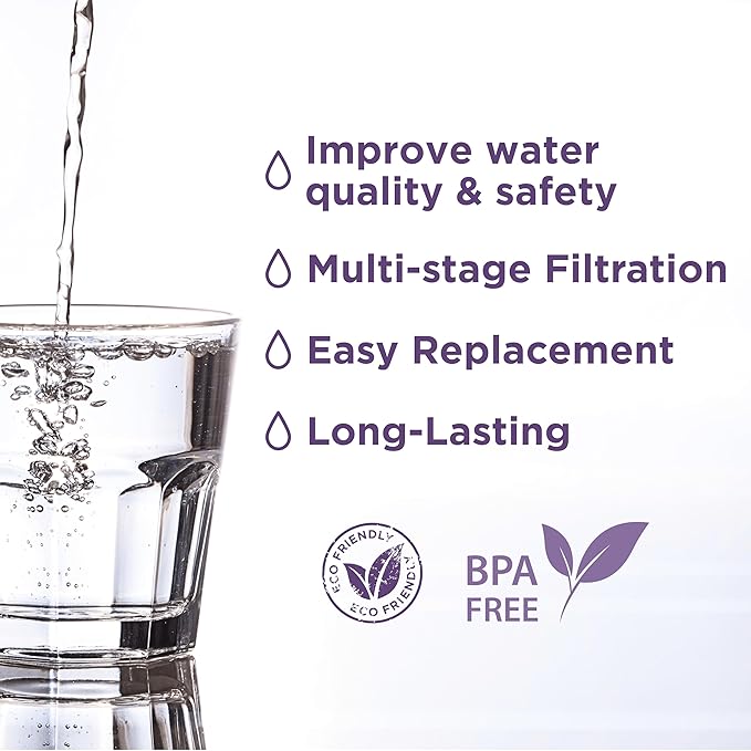 Replacement Bundle Water Filter Cartridge 1361,Ceramic Pre-Filter 1364 & Mineral Stones 13564 (formerly 1386) for Nikken Aqua Pour Countertop Filters, Alkaline Water Gravity Filtration System for Home