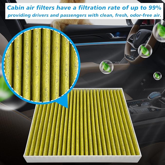 for Cabin Air Filter JM277 Fits for 2019-2025 QX50, 2022-2025 QX55, 2022-2025 QX60, 2019-2025 Altima, 2021-2025 Rogue, 2020-2025 Sentra, Fits for 272775NA0A, 27277-6CA0A