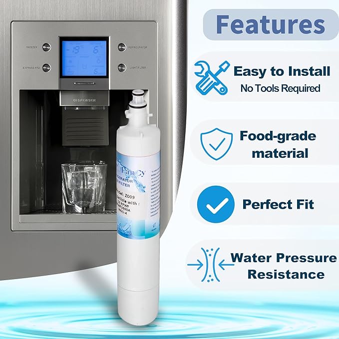 Water Filter Replacement for GE® RPWF (Without CHIP) Refrigerator Water Filter, Compatible with RWF1063, RWF3600A, WDS-RPWF, WSG-4, DWF-36, R-3600, AQF-RPWF, MPF15350, 1 Pack