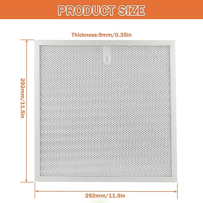 3 Pack S99010467 Range Hood Filter Replacement 5 Layer Aluminum Mesh Hood Grease Filter Fit for Broan Range Hood Filter BXT1 &Nutone AR1 series 99010467