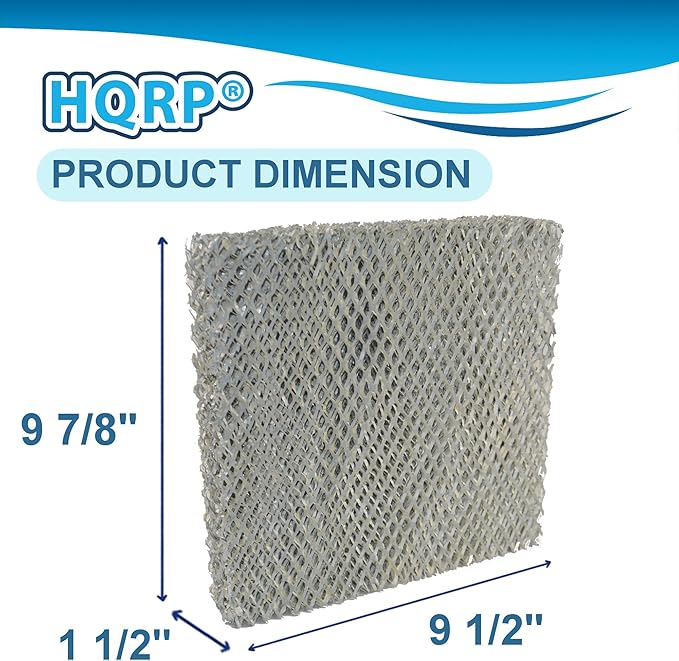 HQRP 2-pack Water Filter compatible with Carrier HUMCCSBP2212, HUMCCSBP2312, HUMCCSBP2412, HUMCASBP2312, HUMCASBP2412, HUMCASBP2414 Humidifiers, P110-1045 Replacement