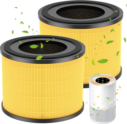 2 Pack AP-S0610L Pet Care Replacement Filter, Compatible with MOOKA AP-S0610L Air Purifier, Efficient Air Filter, 3-Stage Filtration System, Designed for Pet Odors, Smoke, Dander, Pollen
