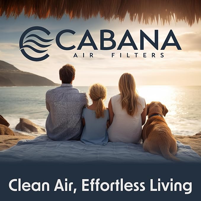 Cabana Filters 18x24x1 AC Furnace Air Filter, Merv 11 Capture Unwanted Particles, Pleated Furnace Filter HVAC AC Filters - Made in the USA - 6 Pack