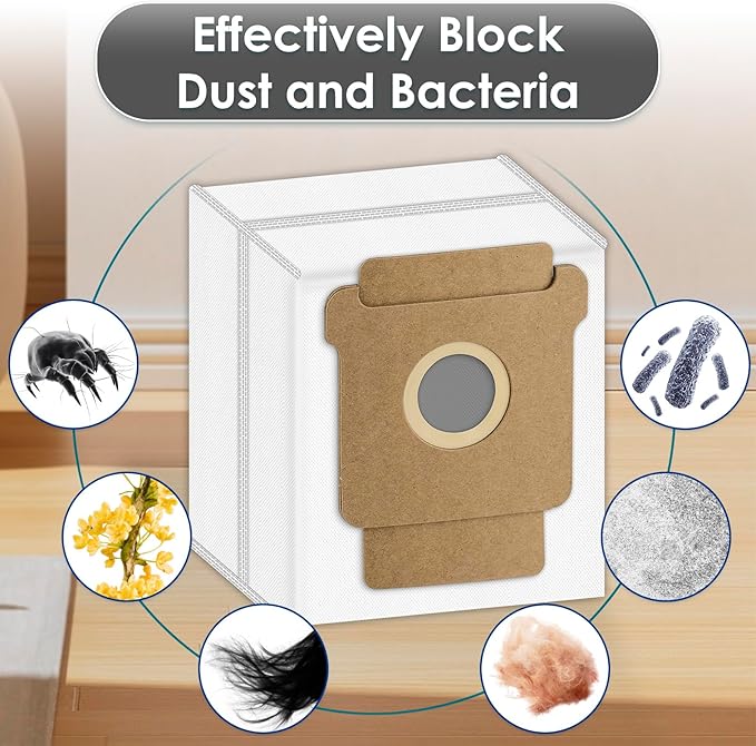 (14 Pack) Plus 505 Combo Replacement Parts for iRobot Roomba Plus 505 Combo, Plus 405 Combo, Plus 405, Plus 505 Robot Vacuum, 1 Roller Brush, 3 Dust Bags, 3 Mop Pads, 4 Side Brushes, 3 HEPA Filters