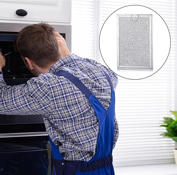 3 Pack Grease Filter & Charcoal Filters Set for Microwave Filter Replacement Combo – Compatible with LG LMV2031ST, LMV2031BD, LMHM2237ST, LMH2235ST & More (5230W1A012B & 5230W1A003A)