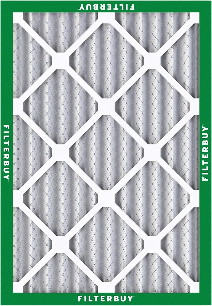 Filterbuy 28x30x2 Air Filter MERV 8 (MPR 700) Dust Defense Replacement (1-Pack), Electrostatic Pleated HVAC AC Furnace Filters, Made in USA (Actual Size: 27.75 x 29.75 x 1.75)