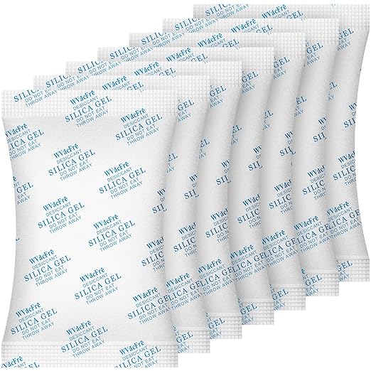30 Gram(20Packs) Food Grade Moisture Absorber Silica Gel Desiccant Packets for Storage,Desiccant Beads Silica Gel Packs for Moisture Control