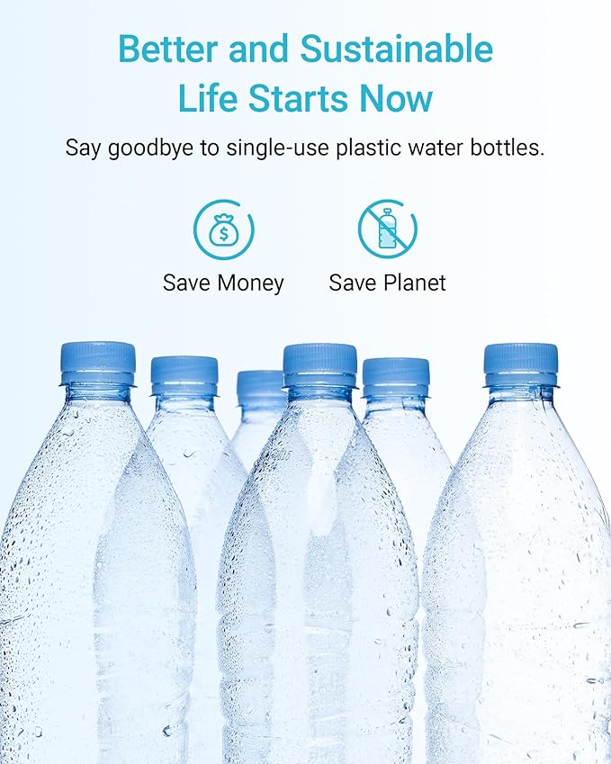 AQUA CREST XWF Replacement for GE® XWF, NSF Certified Refrigerator Water Filter, 1 Filter(Not XWFE®)