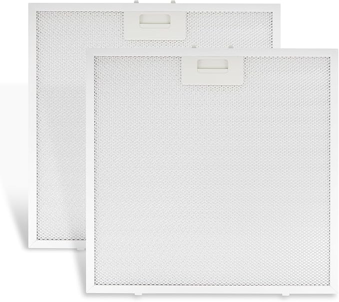 2 PCS WB02X27207 Range Vent Hood Grease Filter Replacement for GE Model JVX5300BJ1TS JVX5300EJ2ES JVX5305DJ2WW, Replaces 4463981 AP6039217 PS11771771 EAP11771771, 13.75"L × 13.75"W × 0.35"Th
