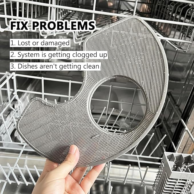 WPW10463906 Dishwasher Filter Replacement WPW10195360,2312301,PS11755148,AP6021820 Compatible with Whirlpool KitchenAid Maytag Kitchen Appliance Accessories