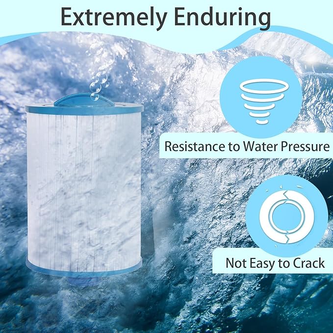 Future Way Hot Tub Filter Replacement for Pleatco PWW50P3(1 1/2" Coarse Thread), Unicel 6CH-940, Filbur FC-0359, Waterways 817-0050, Viking Spa Filter, Screw in SAE Thread Filter, 45 Sq.Ft, 2 Pack