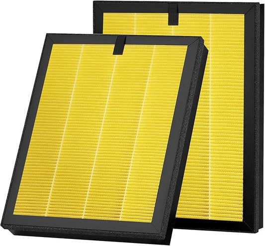 2 Packs ClearAir-A5 Pet Filter Compatible with Vewior ClearAir-A5 A5 Air Cleaner Purifier,3-in-1 Filter of H13 True HEPA+Activated Carbon Filter+Pre-Filter