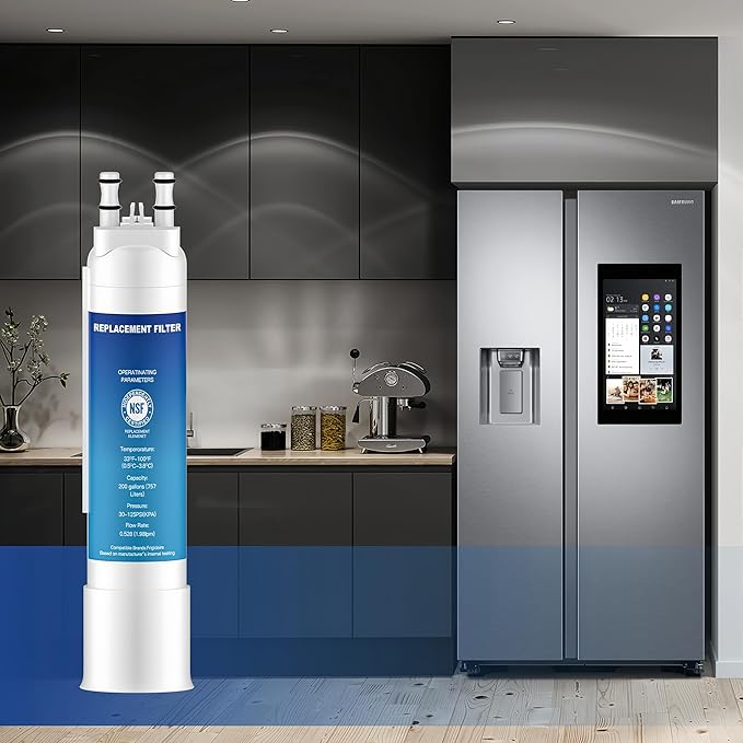 Water Filter Replacement for Frigidaire FPPWFU01 Water Filter Compatible with EPPWF01 PureAdvantage PWF-1 FPPWFU01 (1 Pack)